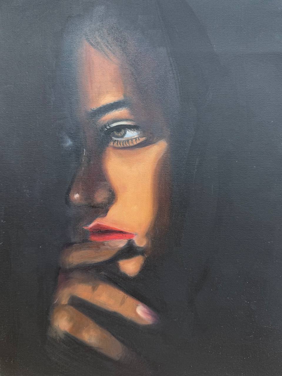 آموزش نقاشی سیاه قلم هانیه شکاری